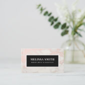 Makeup Glitzer Tropfen Rose Visitenkarte (Stehend Vorderseite)