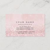 Makeup Gold Roush Pink Glitzer Augenlische Verläng Visitenkarte (Rückseite)