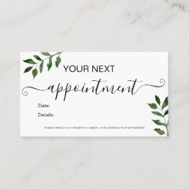 Makeup haar minimalistisch terminkarte