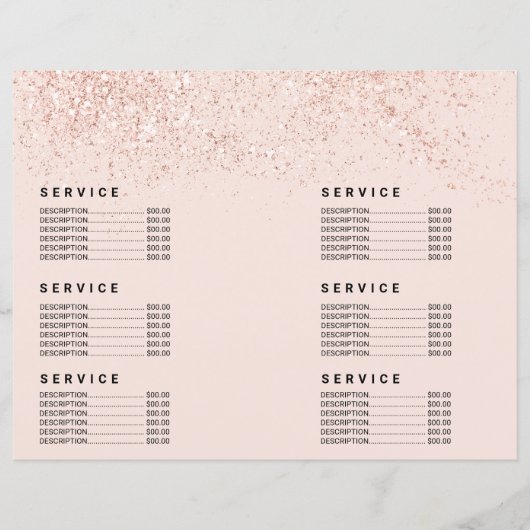 Makeup Haar Rose Glitzer Pastellrot Rosa Preis (Vorderseite)