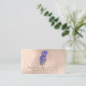 Makeup Hair Dresser Lashes Mermaid Ivory Rose Visitenkarte (Stehend Vorderseite)