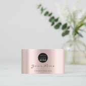 Makeup Hair Dresser Rose Modern Termin Logo (Stehend Vorderseite)