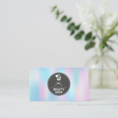 Makeup Hair Kit | Farbenfrohe Pastellblende Visitenkarte (Stehend Vorderseite)