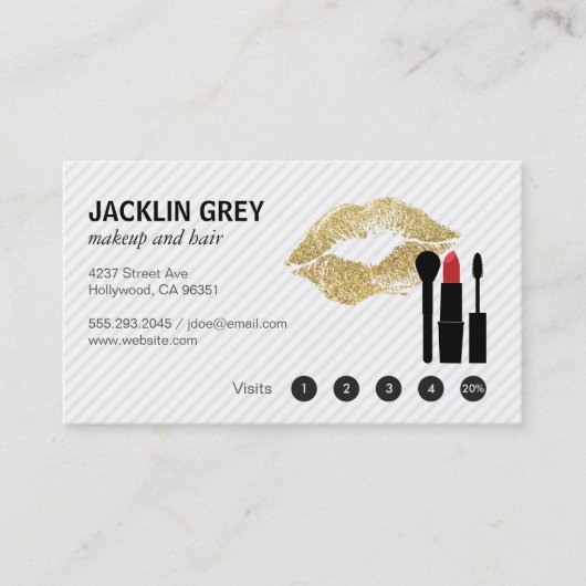Makeup & Hair Loyalty Treuekarte (Vorderseite)