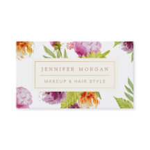 Makeup Hair Salon Wasserfarbener Blumenstrauß