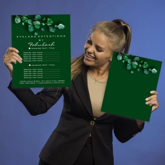 Makeup Hair Salon Woodland Eukalyptus Bio Flyer