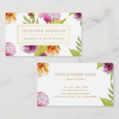 Makeup Hair Style Beauty Salon Feminine Visitenkarte (Vorne/Hinten)