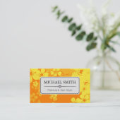 Makeup Hair Style Modernes Retro-Blumenmuster #6 Visitenkarte (Stehend Vorderseite)