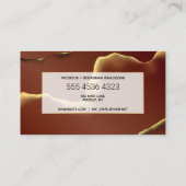 Makeup Hair Stylist Abstrakt Beruflich New Tech Visitenkarte (Rückseite)