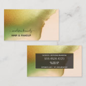 Makeup Hair Stylist Chartreuse New Tech Abstrakt Visitenkarte (Vorne/Hinten)
