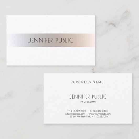 Makeup Hair Stylist Kosmetologe Modeglam Visitenkarte (Vorne/Hinten)