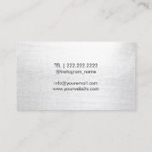 Makeup & Hair Stylist Lipstick Minimalistisch Visitenkarte (Rückseite)