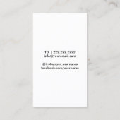 Makeup & Hair Stylistische Rote Lippen Treppe Mode Visitenkarte (Rückseite)