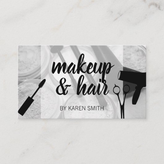 Makeup & Hair Terminkarte (Vorderseite)