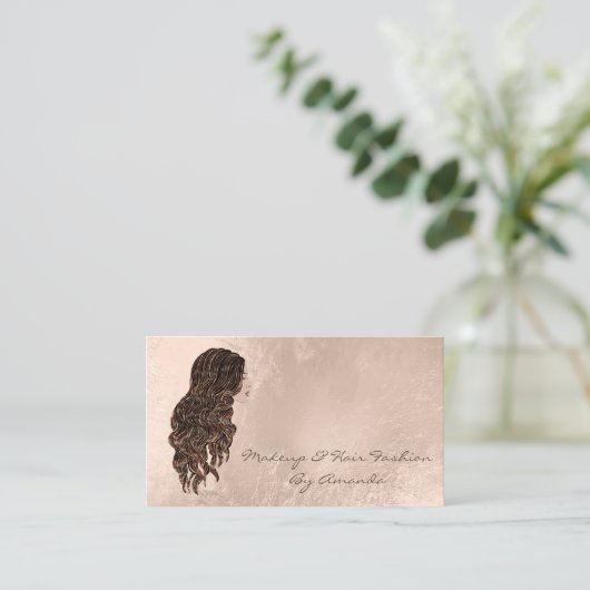 Makeup Hairdresser Stylis Mermaid Terminierungskar Terminkarte (Stehend Vorderseite)