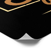 Makeup - heißer Kaffee und sogar Eyeliner Poster (Ecke)