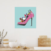 Makeup High Heels Stillettos Poster (Küche)