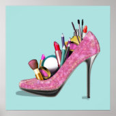 Makeup High Heels Stillettos Poster (Vorne)