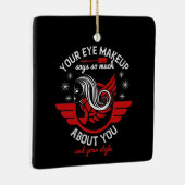 Makeup - Ihr Augentuch sagt so viel Keramikornament (Rechts)