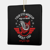 Makeup - Ihr Augentuch sagt so viel Keramikornament (Links)