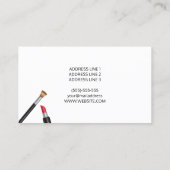 Makeup Illustration Makeup Artist Cosmetologe Visitenkarte (Rückseite)