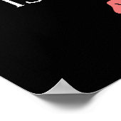 Makeup ist Kunst Schönheit ist Geist Poster (Ecke)