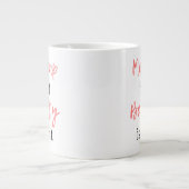 Makeup ist Kunst Schönheit Jumbo-Tasse (Vorderseite)