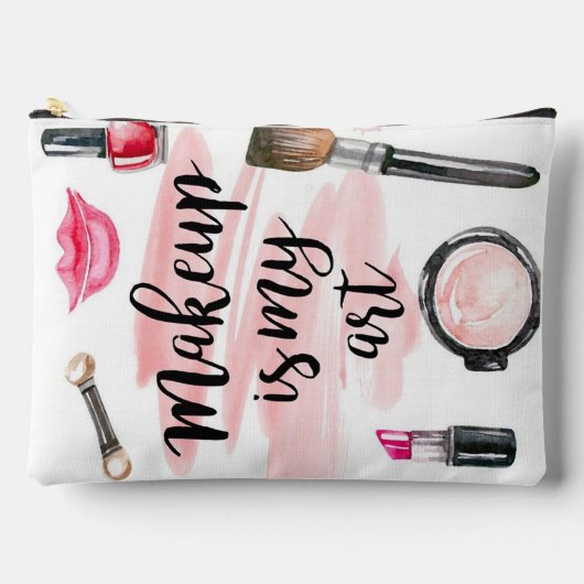 Makeup ist meine Kunst Zubehörtasche (Vorderseite)