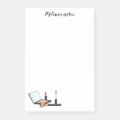 Makeup-Items-Kit mit benutzerdefiniertem Titel Post-it Klebezettel (Vorderseite)