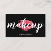Makeup & Kiss Terminkarte (Vorderseite)