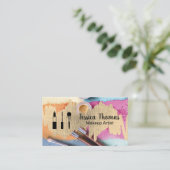 Makeup-Kit und Pulver Visitenkarte (Stehend Vorderseite)