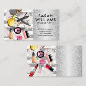 Makeup Kit Zubehör | Beauty Mua Visitenkarte (Vorne/Hinten)
