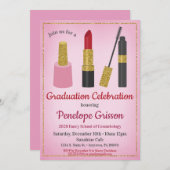 Makeup Kosmetik Abschluss Einladung Schönheit (Vorne/Hinten)