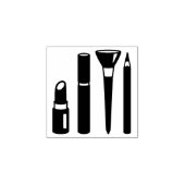 Makeup Kosmetik Lipstick Mascara Loyalitätskarte 1 Gummistempel (Prägung)