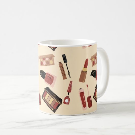 Makeup Kosmetik Schönheitsmuster Kosmetologie Kaffeetasse (VorderseiteRechts)