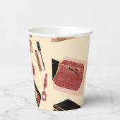 Makeup Kosmetik Schönheitsmuster Kosmetologie Pappbecher (Links)