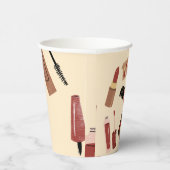 Makeup Kosmetik Schönheitsmuster Kosmetologie Pappbecher (Rechts)