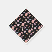 Makeup Kosmetik Schönheitsmuster Kosmetologie Serviette (Ecke)