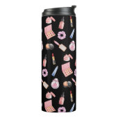 Makeup Kosmetik Schönheitsmuster Kosmetologie Thermosbecher (Nach links gedreht)