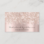 Makeup Künstler Event Schönheitblogger Glitzer Visitenkarte (Vorderseite)