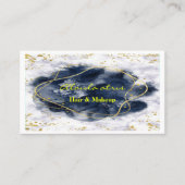 Makeup-Künstler Goldmarmor glitzern Abstrakt Visitenkarte (Vorderseite)