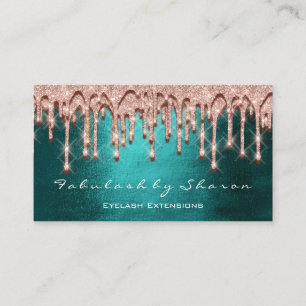 Makeup Künstler Hair 3D-Effekt Tropfen Rose Schwa Visitenkarte