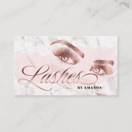 Makeup-Künstler Lash Eyebrow Lashes Marble Rose Go Visitenkarte