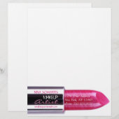 Makeup-Künstler-Letterhead Briefbogen (Vorne/Hinten)