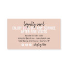 Makeup Künstler Loyalitätskarte Punch-Skript rot R