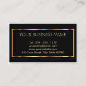 Makeup-Künstler mit Zickzack Goldakzenten Visitenkarte (Rückseite)