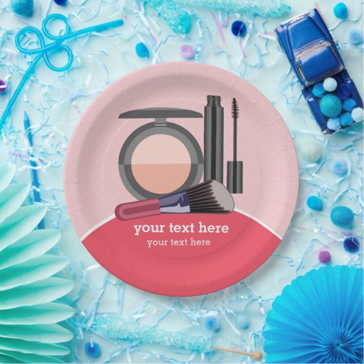 Makeup-Künstler Pappteller (Party)