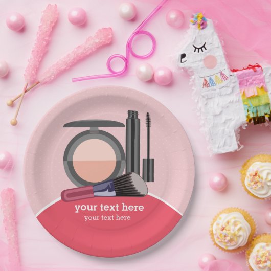 Makeup-Künstler Pappteller (Party)