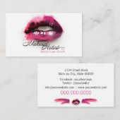 Makeup-Künstler Visitenkarte (Vorne/Hinten)