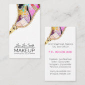 Makeup-Künstler Visitenkarte (Vorne/Hinten)